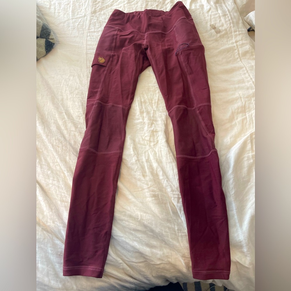 Fjallraven Women's Abisko Trekking Tights - Burgundy XS